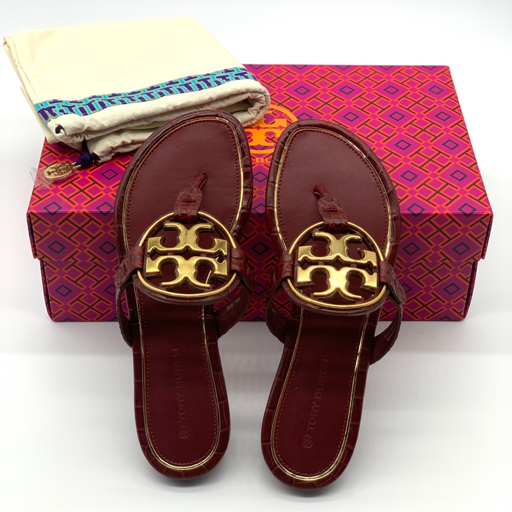 TORY BURCH MILLER METAL-LOGO SANDAL - Picture 3 of 10